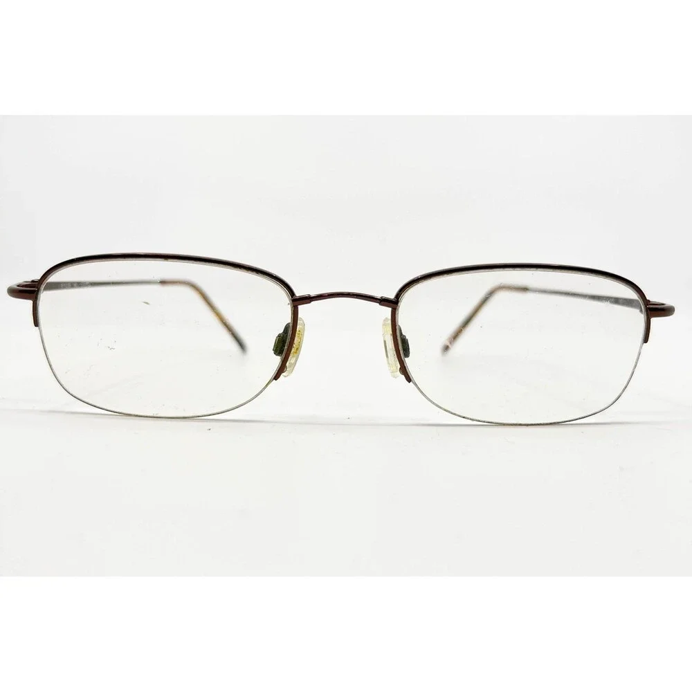 Flexon Eyeglasses Frames Mens Brown 607 Marchon Coffee 51-20-145